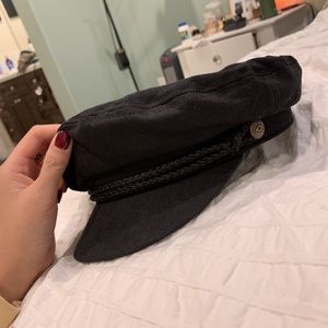 Brixton Black Fiddler Fisherman Cap